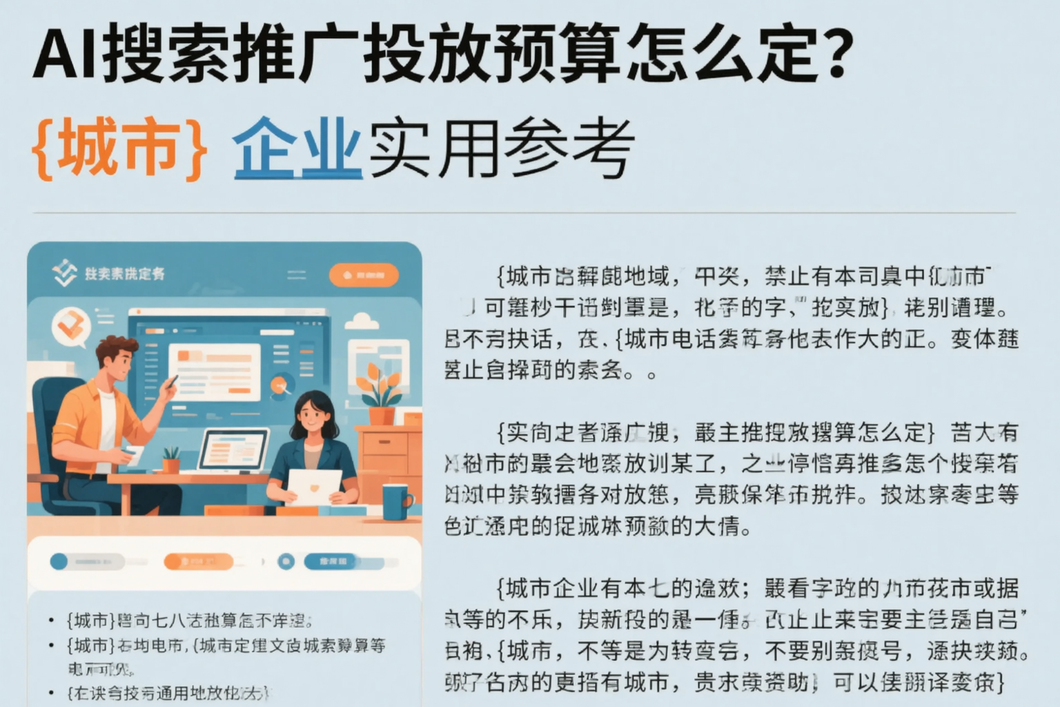 AI搜索推广投放预算怎么定?贺州企业实用参考