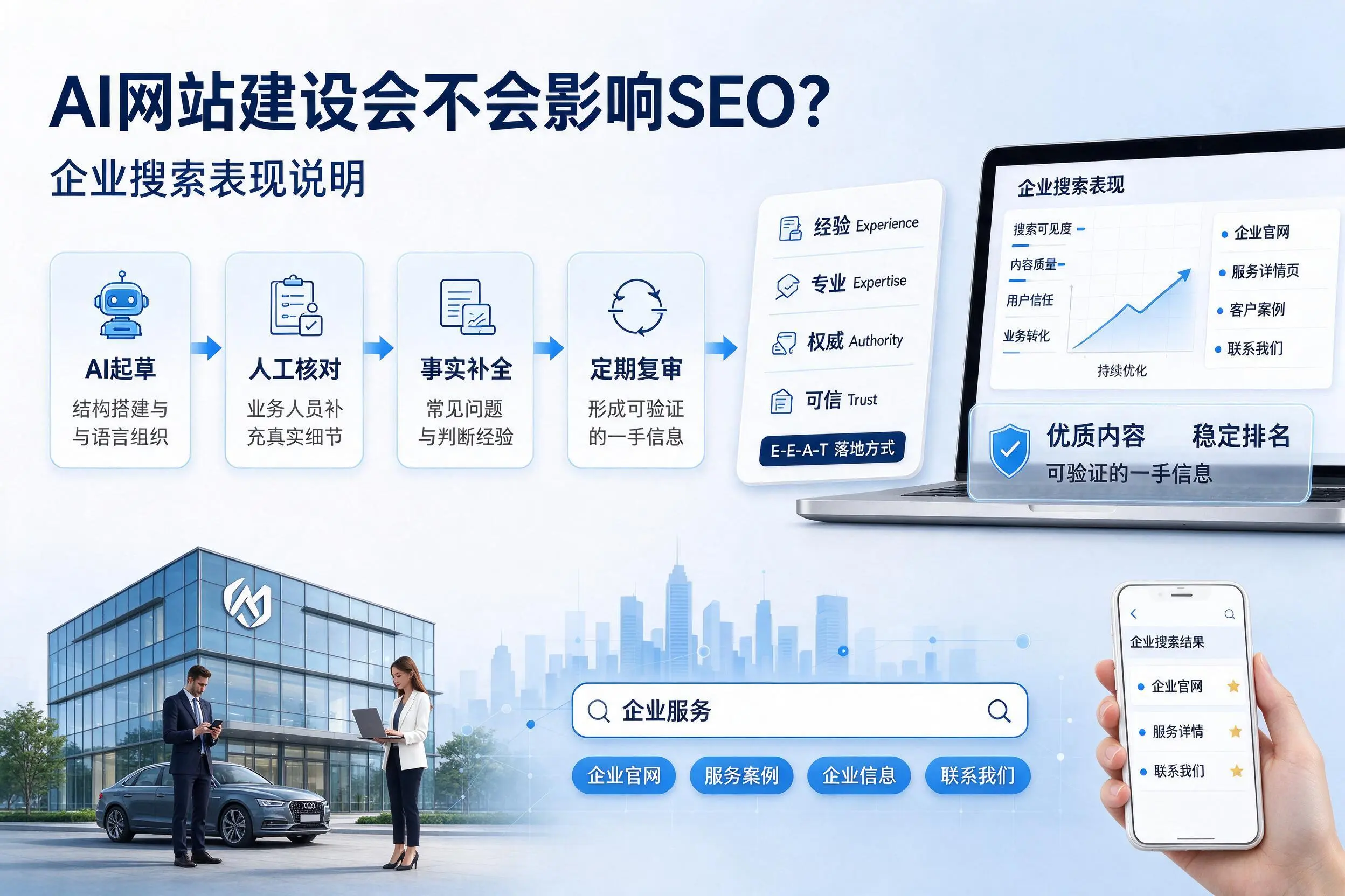 AI网站建设会不会影响SEO？贺州企业搜索表现说明