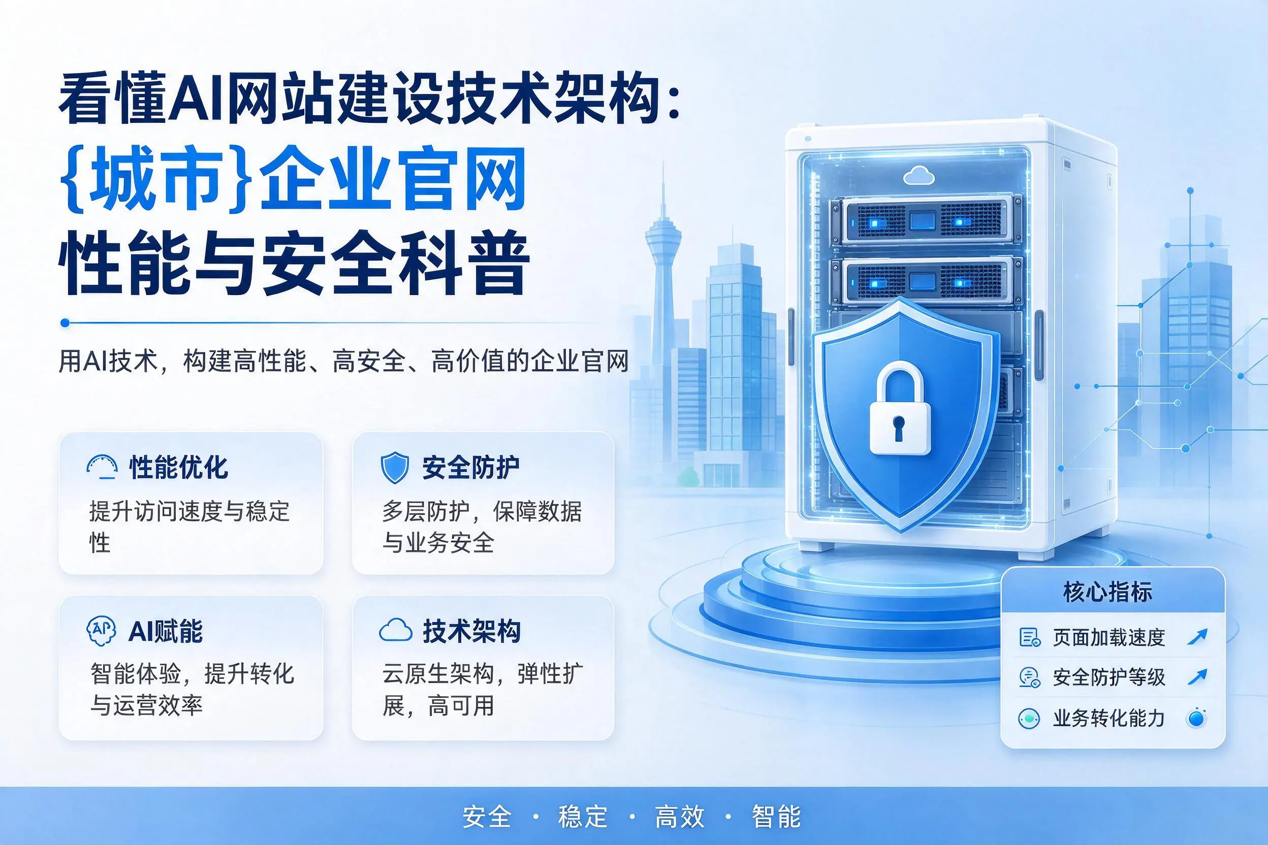 看懂AI网站建设技术架构：贺州企业官网性能与安全科普