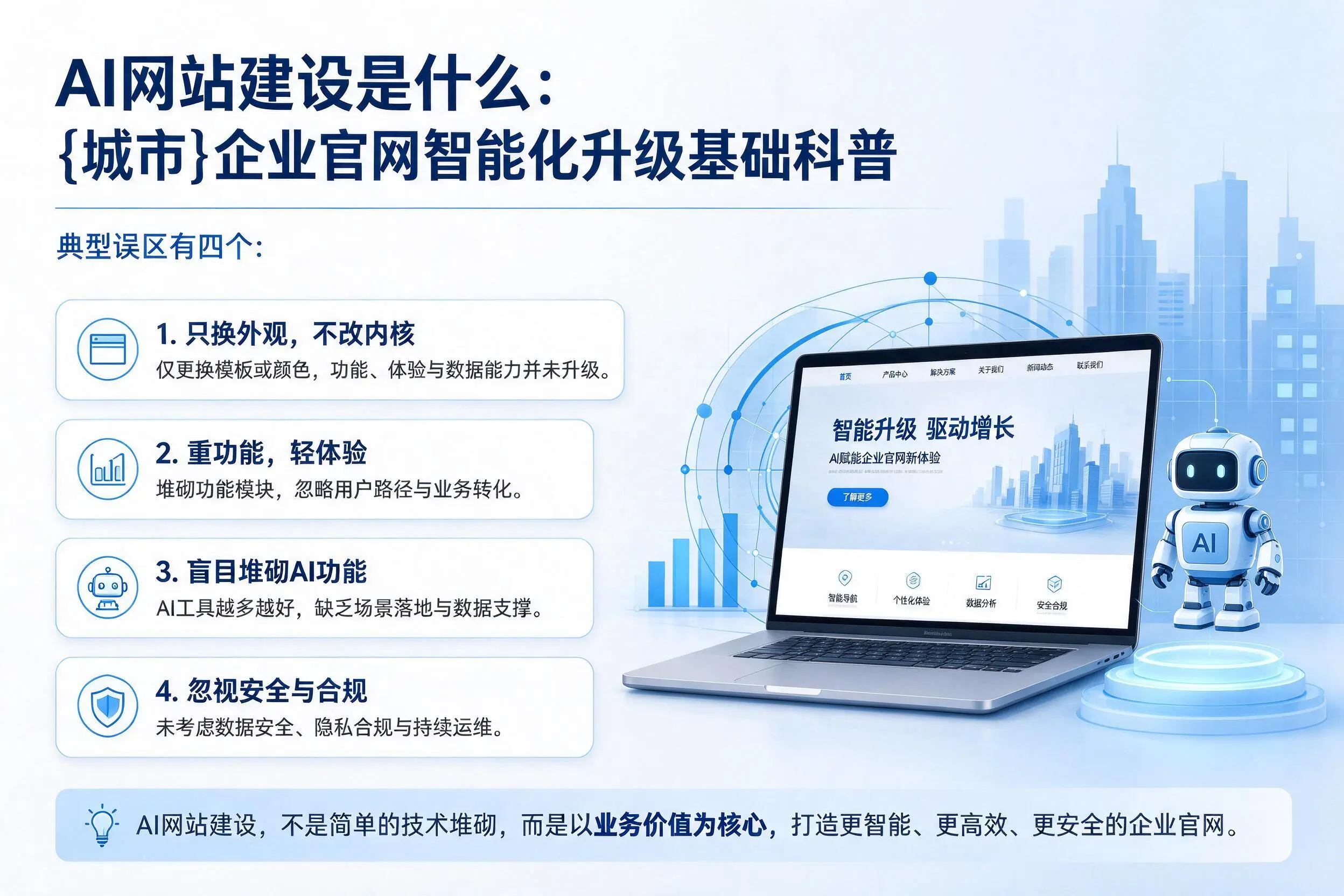 AI网站建设是什么:贺州企业官网智能化升级基础科普