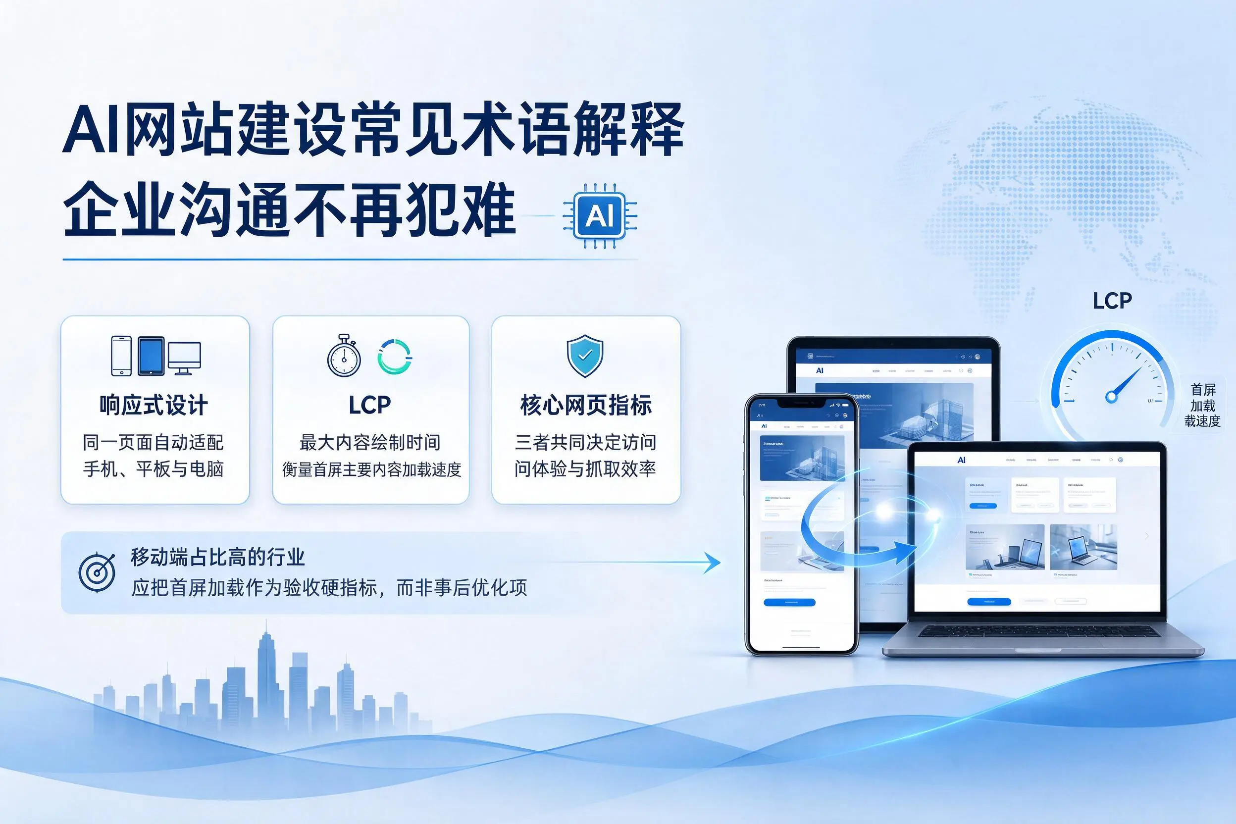 AI网站建设常见术语解释,贺州企业沟通不再犯难