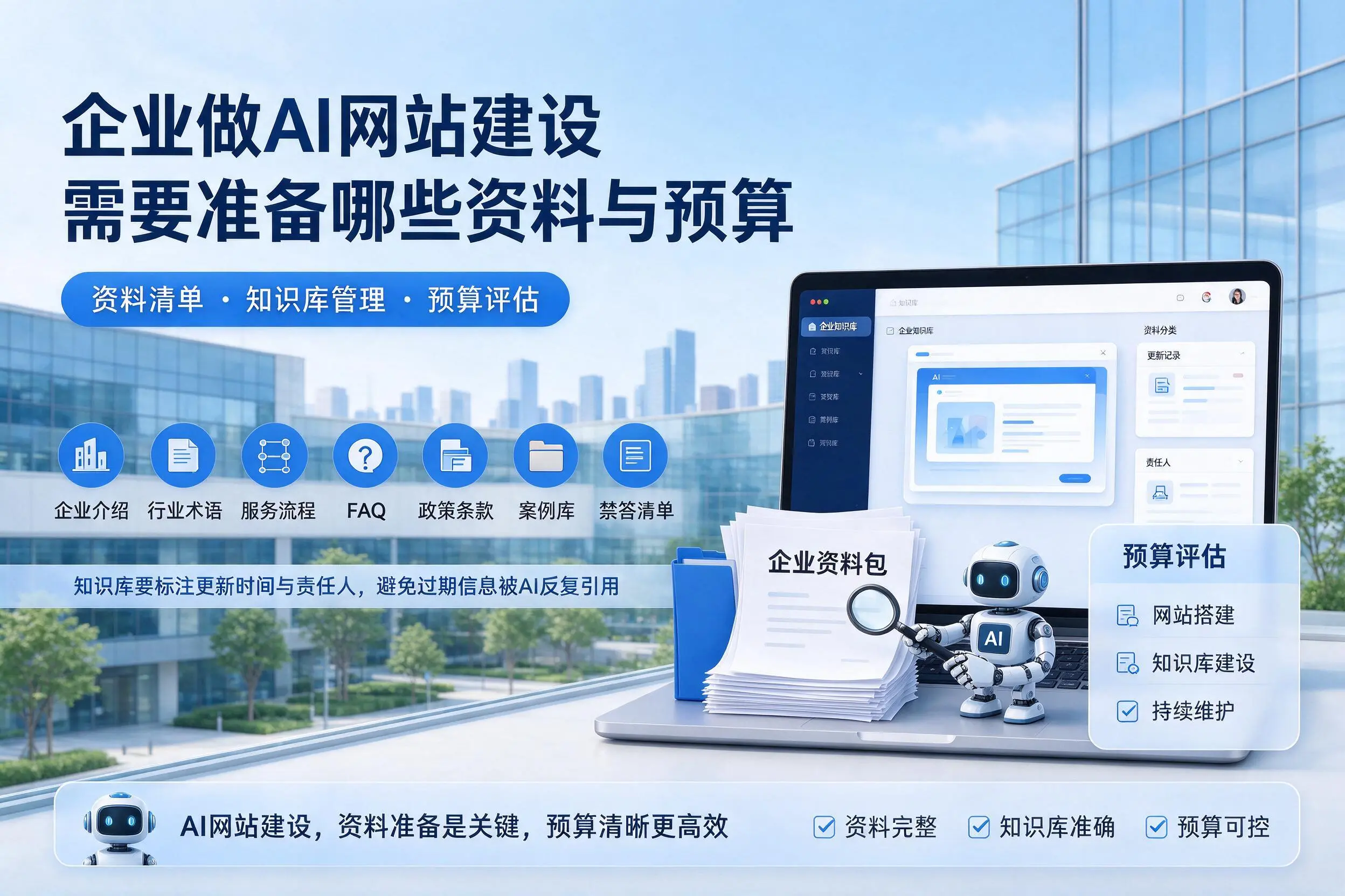 贺州企业做AI网站建设需要准备哪些资料与预算